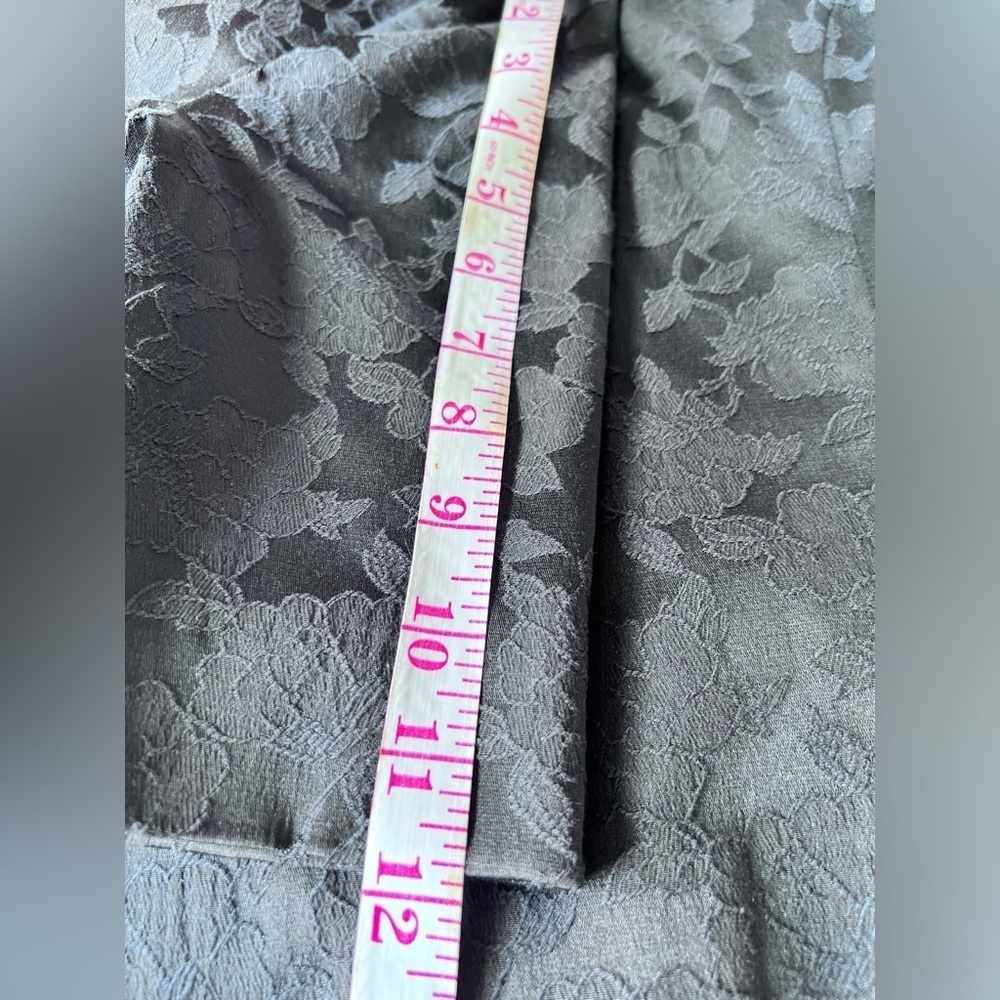 Pink Tartan Black Floral Midi Dress Formal Cocktail Wedding Guest Size 4 - Picture 6 of 9